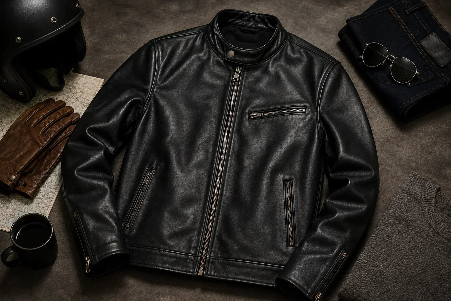 The Cafe Racer Leather Jacket