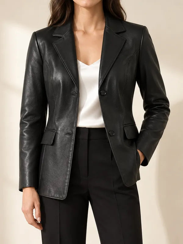 Dames leren blazers